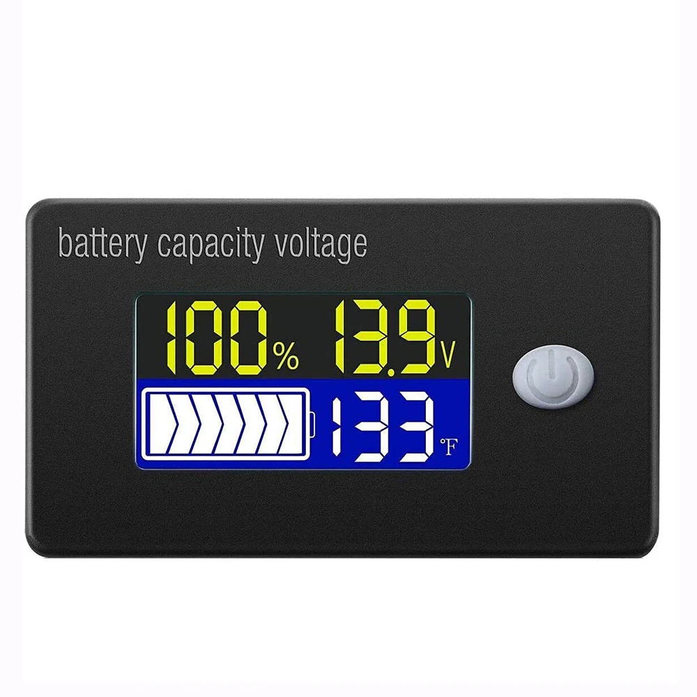 1pcs Battery Capacity Indicator 12V 24V 36V 48V 60V 72V 10-100V Li-ion Lead acid Battery Tester with LCD Temperature Voltmeter
1pcs Battery Capacity Indicator 12V 24V 36V 48V 60V 72V 10-100V Li-ion Lead acid Battery Tester with LCD Temperature Voltmeter