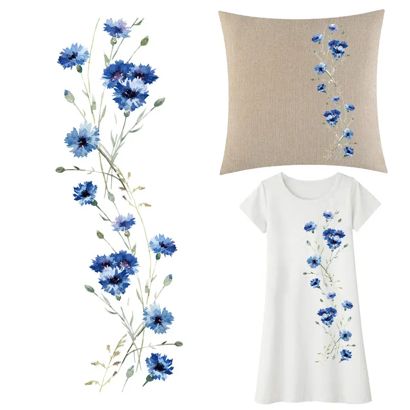 Thermal Stickers Decoration for Girls Dress Blue Flower Iron-on Transfers for Clothing Thermoadhesive Patches on Clothes Patch
Thermal Stickers Decoration for Girls Dress Blue Flower Iron-on Transfers for Clothing Thermoadhesive Patches on Clothes Patch