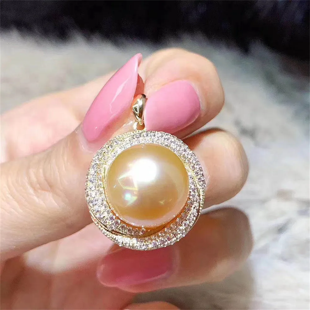 DIY pearl accessories S925 sterling silver pearl pendant with empty jade necklace and 13-14mm beads
DIY pearl accessories S925 sterling silver pearl pendant with empty jade necklace and 13-14mm beads