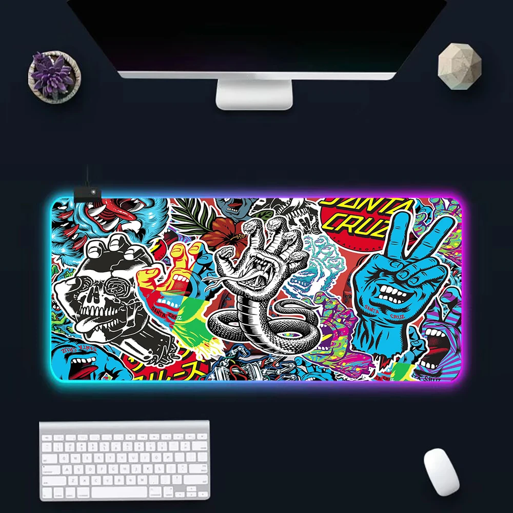 Cool Santa Cruz RGB Pc Gamer Keyboard Mouse Pad Mousepad LED Glowing Mouse Mats Rubber Gaming Computer Mausepad
Cool Santa Cruz RGB Pc Gamer Keyboard Mouse Pad Mousepad LED Glowing Mouse Mats Rubber Gaming Computer Mausepad
