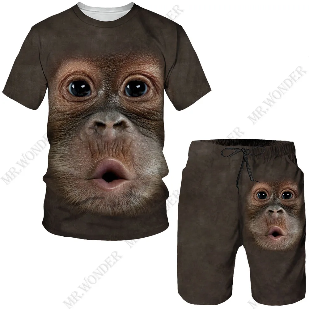 Funny Animal 3D Print Men's Round Neck Tracksuit Set Summer Casual T-Shirt Shorts Two Piece Set Fashion Streetwear Man Clothing
Funny Animal 3D Print Men's Round Neck Tracksuit Set Summer Casual T-Shirt Shorts Two Piece Set Fashion Streetwear Man Clothing