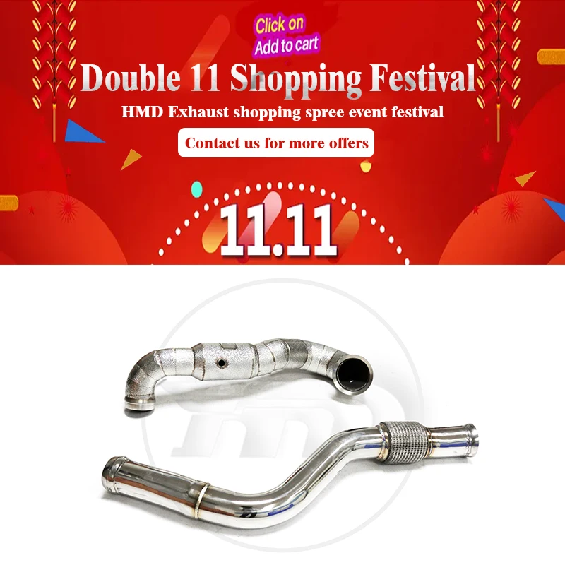 HMD Exhaust Manifold Downpipe for Benz A35 A45 A45S CLA45 GLA45 Car Accessories With Catalytic Converter Header Without Cat Pipe
HMD Exhaust Manifold Downpipe for Benz A35 A45 A45S CLA45 GLA45 Car Accessories With Catalytic Converter Header Without Cat Pipe