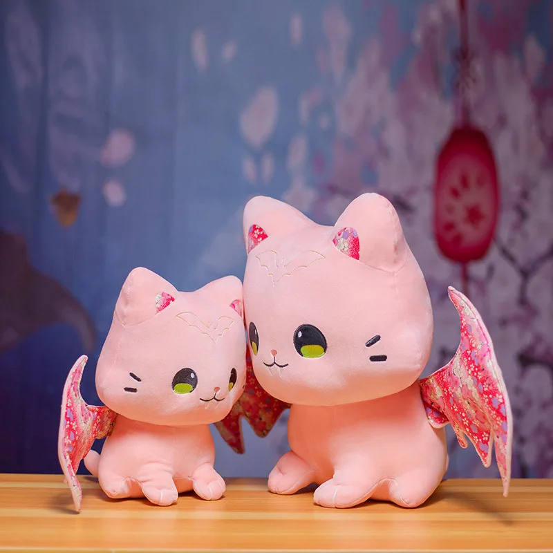 Creative Bat Wings Cat Plush Toys 2022 New Soft Cute Good Luck Winged Cat Stuffed Animal Doll Kawaii's Plushies Toys For Kids
Creative Bat Wings Cat Plush Toys 2022 New Soft Cute Good Luck Winged Cat Stuffed Animal Doll Kawaii's Plushies Toys For Kids
