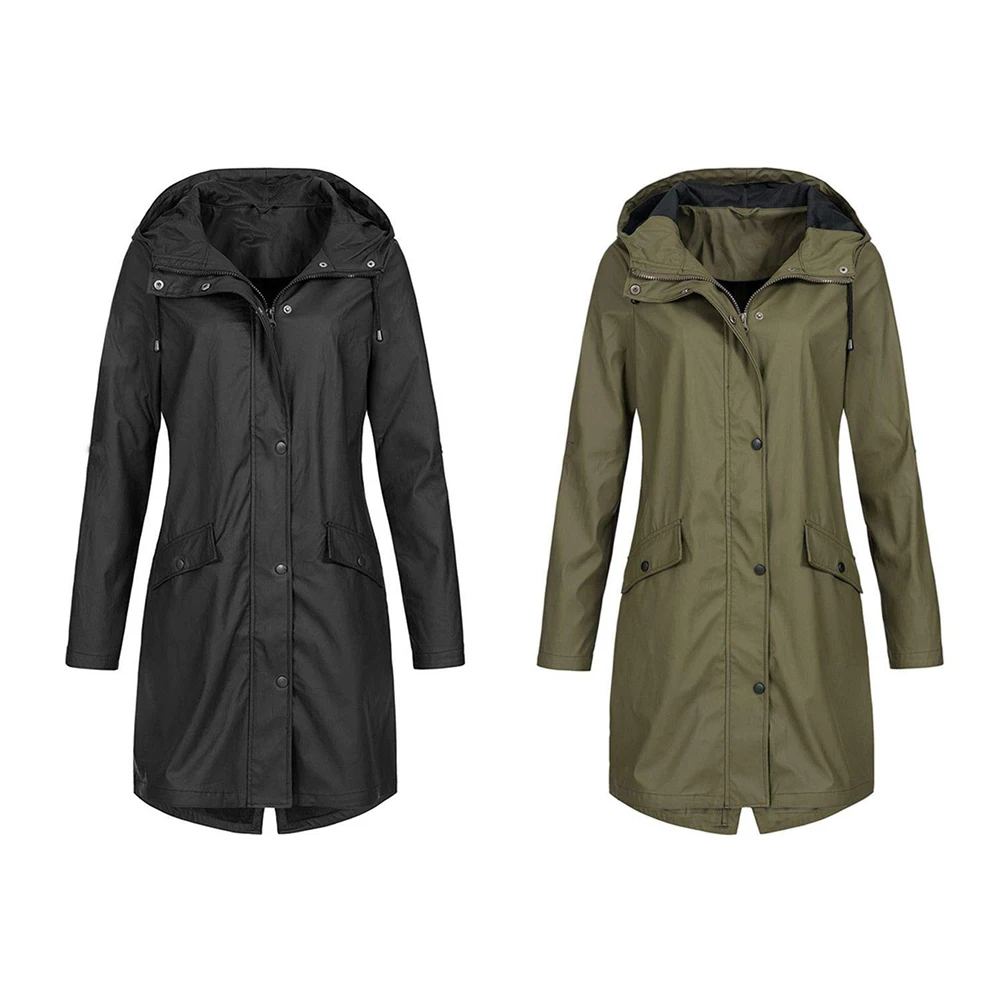 Women Slim Solid Color Jacket Medium Long Section Spring Autumn Hooded Windbreaker Fashion Leisure Women Clothing
Women Slim Solid Color Jacket Medium Long Section Spring Autumn Hooded Windbreaker Fashion Leisure Women Clothing