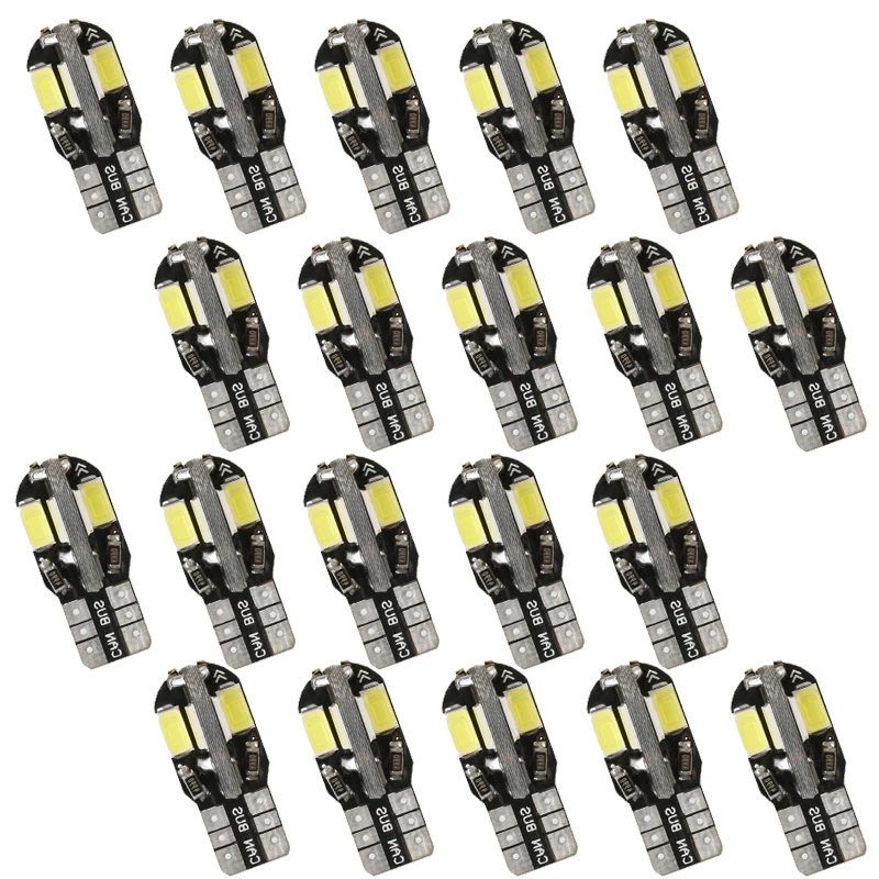 20PCS T10 LED W5W Glühbirnen Canbus 5730 8SMD 6000K 194 168 12V LED Auto Innen Karte Dome lichter Auto Signal Lampe Parkplatz Li
20PCS T10 LED W5W Glühbirnen Canbus 5730 8SMD 6000K 194 168 12V LED Auto Innen Karte Dome lichter Auto Signal Lampe Parkplatz Li