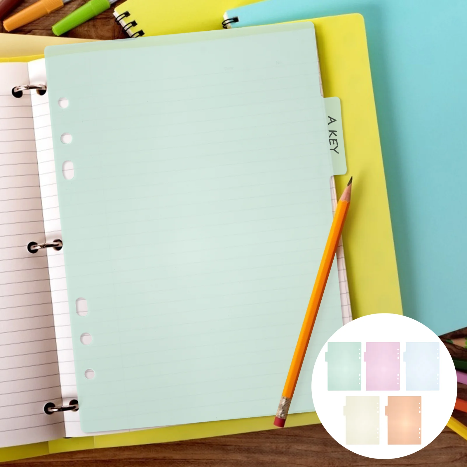 Plastic Office Divider Index Board Mini School Supplies Colorful Dividers Label For notebooks on rings
Plastic Office Divider Index Board Mini School Supplies Colorful Dividers Label For notebooks on rings