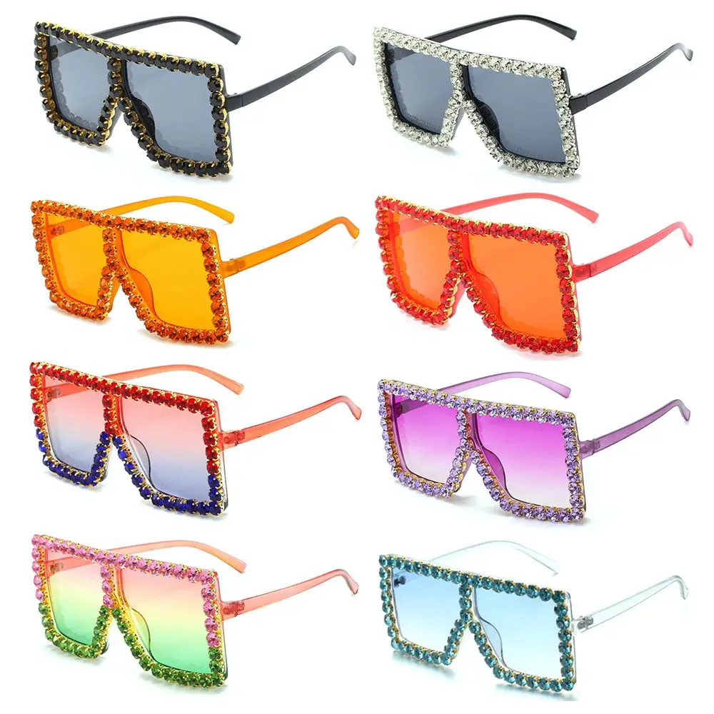 Retro Oversized Square Sunglasses Crystal Rhinestone Fashion Flat Top Shades UV 400 Sparkling Sunglasses for Women Men
Retro Oversized Square Sunglasses Crystal Rhinestone Fashion Flat Top Shades UV 400 Sparkling Sunglasses for Women Men