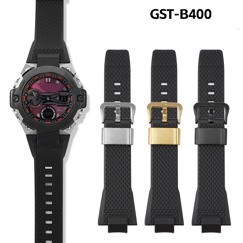 Resin Strap for Casio G-SHOCK Steel Heart GST-B400 Series Men Replacement Quick Release Silicone Watch Band Bracelet Accessories
Resin Strap for Casio G-SHOCK Steel Heart GST-B400 Series Men Replacement Quick Release Silicone Watch Band Bracelet Accessories