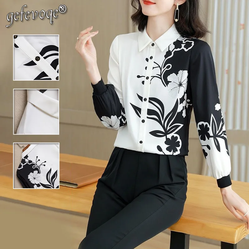 Женский шифоновый кардиган с отложным воротником и цветочным принтом 
Женский шифоновый кардиган с отложным воротником и цветочным принтом