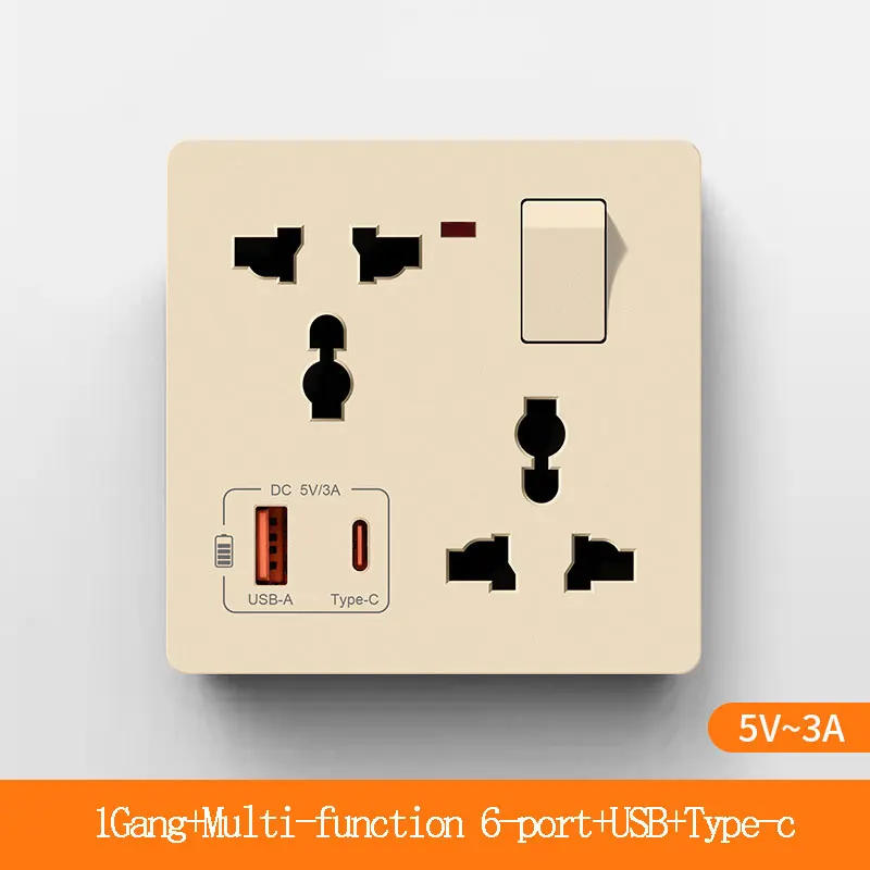 6-контактная USB-розетка с переключателем
6-контактная USB-розетка с переключателем