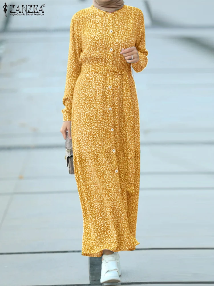 2022 ZANZEA Women Muslim Dress Fashion Floral Abaya Hijab Dress Caftan Marocain Long Sleeve Sundress Robe Ramadan Femme
2022 ZANZEA Women Muslim Dress Fashion Floral Abaya Hijab Dress Caftan Marocain Long Sleeve Sundress Robe Ramadan Femme