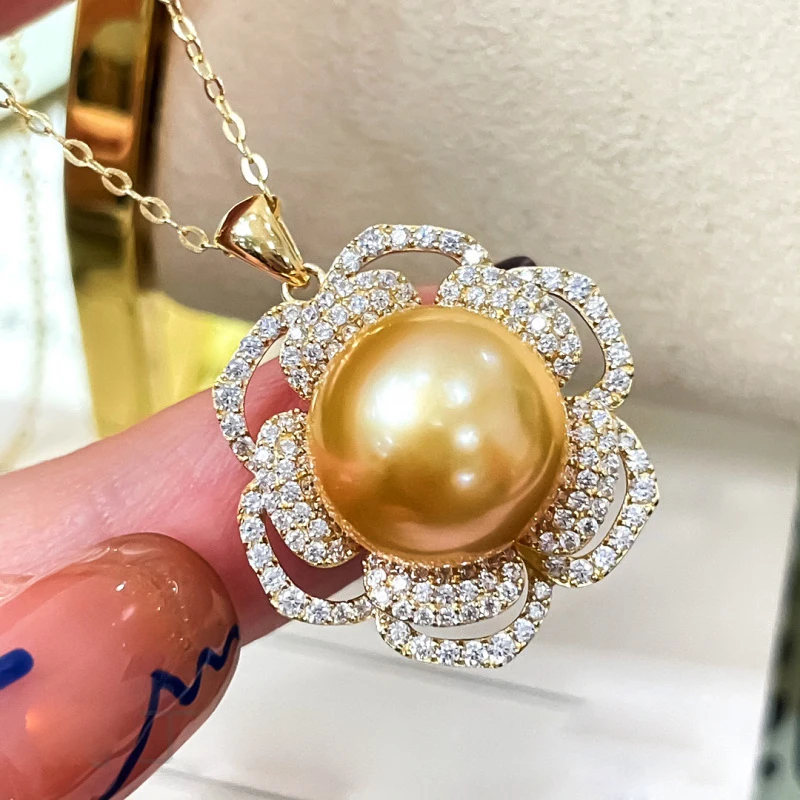 MeiBaPJ 12-12.5mm Big Natural Freshwater Pearl Fashion Flower Pendant Necklace 925 Silver Fine Wedding Jewelry for Women
MeiBaPJ 12-12.5mm Big Natural Freshwater Pearl Fashion Flower Pendant Necklace 925 Silver Fine Wedding Jewelry for Women