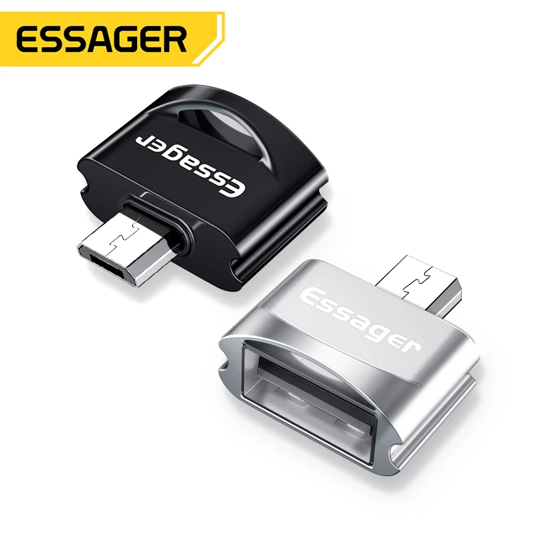 Essager OTG Adapter Micro USB Male To USB 2.0 Female Connector For Samsung A7 Xiaomi Redmi Note 5 Microusb OTG Converter Adaptor
Essager OTG Adapter Micro USB Male To USB 2.0 Female Connector For Samsung A7 Xiaomi Redmi Note 5 Microusb OTG Converter Adaptor
