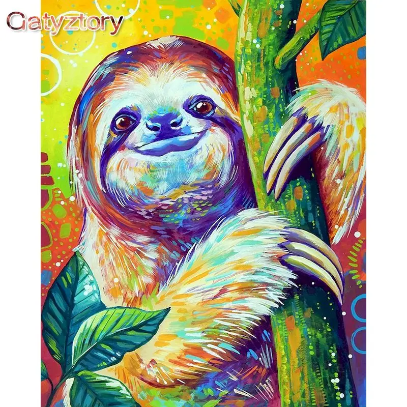 GATYZTORY 40x50cm Painting By Numbers For Adults Animals Picture Paint Sloth DIY Drawing By Numbers Adults Crafts Home Decor
GATYZTORY 40x50cm Painting By Numbers For Adults Animals Picture Paint Sloth DIY Drawing By Numbers Adults Crafts Home Decor
