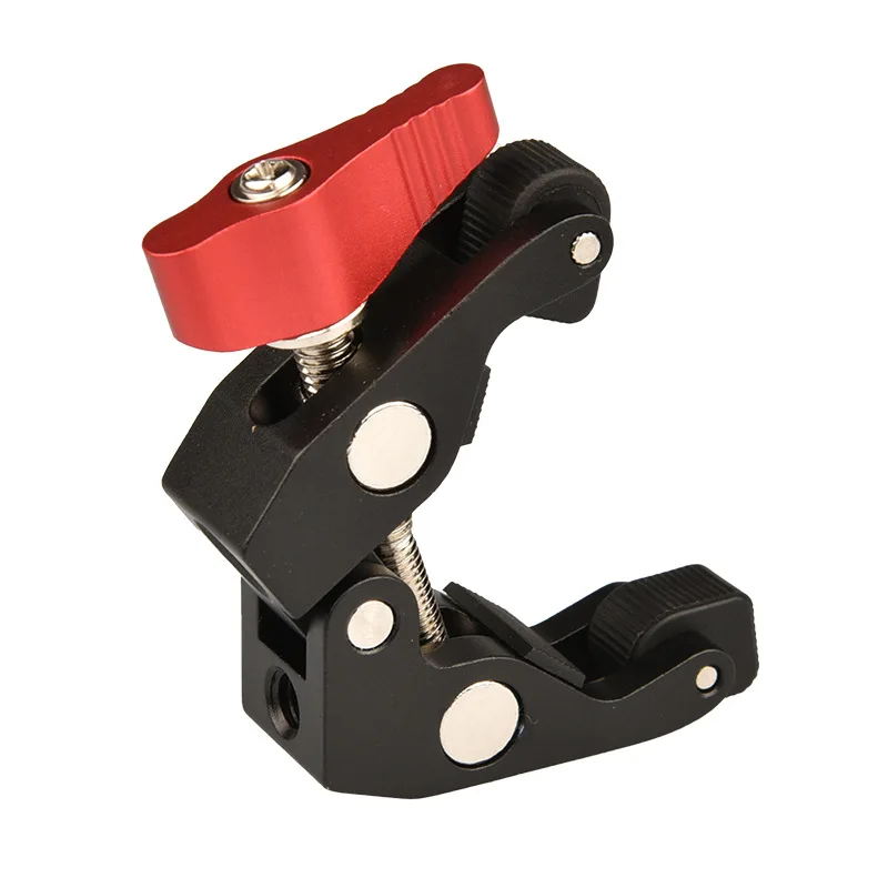 Super Clamp Mini Metal Crab Pliers Clip Super Clamp with 1/4 inch & 3/8 Inch Screw Hole for magic arm Monitor Video Light
Super Clamp Mini Metal Crab Pliers Clip Super Clamp with 1/4 inch & 3/8 Inch Screw Hole for magic arm Monitor Video Light