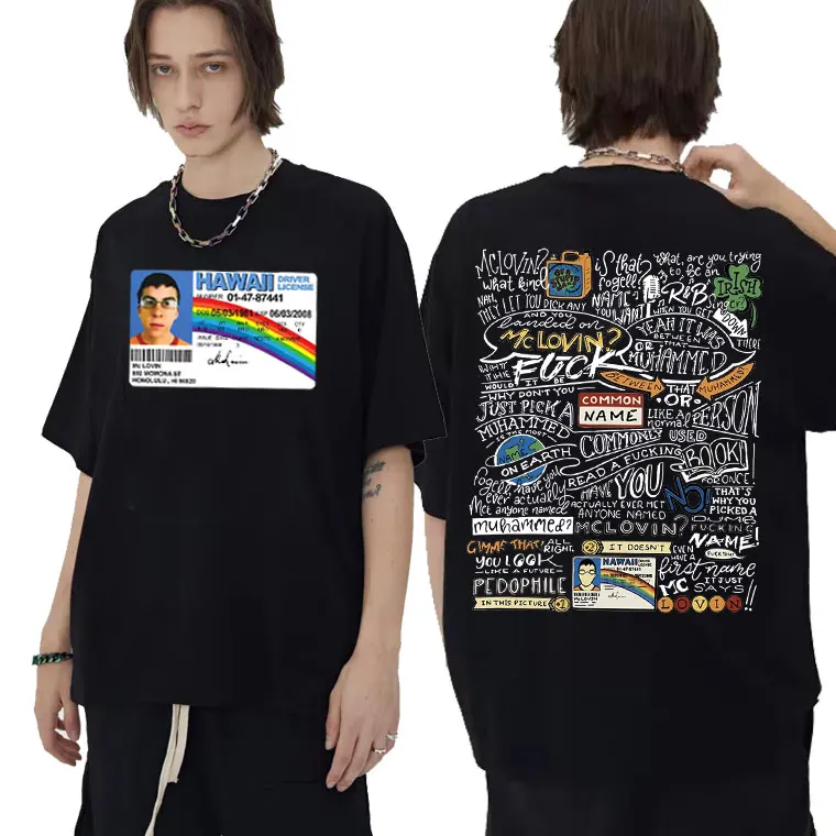 Mclovin Superded Double Sided Print Tshirt Men Women Fashion Casual Harajuku T-shirt Funny Birthdy Gift for Man Woman Art Tees
Mclovin Superded Double Sided Print Tshirt Men Women Fashion Casual Harajuku T-shirt Funny Birthdy Gift for Man Woman Art Tees