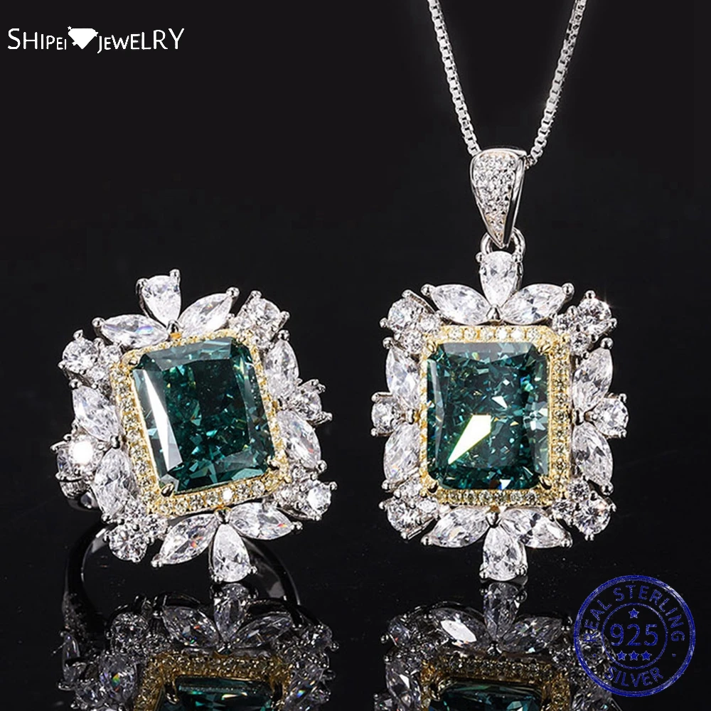 Shipei Luxury 925 Sterling Silver Radiant Cut 10*12 MM Created Moissanite Gemstone Pendant/Necklace/Ring Jewelry Set Wholesale
Shipei Luxury 925 Sterling Silver Radiant Cut 10*12 MM Created Moissanite Gemstone Pendant/Necklace/Ring Jewelry Set Wholesale