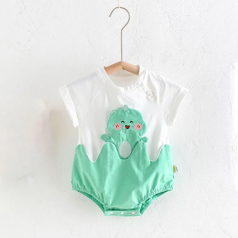 MILANCEL 2022 Summer Baby Clothes Baby Cartoon Green Dinosaur Stitching Bodysuit Toddler One Piece
MILANCEL 2022 Summer Baby Clothes Baby Cartoon Green Dinosaur Stitching Bodysuit Toddler One Piece