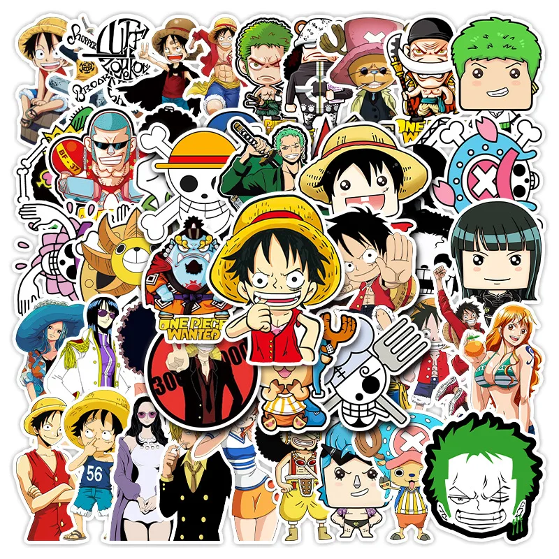50/100Pcs ONE PIECE Stickers Kawaii Monkey D Luffy Zoro Nami Sanji Stikers Skateboard Bicycle Laptop Kids Waterproof stiker Toys
50/100Pcs ONE PIECE Stickers Kawaii Monkey D Luffy Zoro Nami Sanji Stikers Skateboard Bicycle Laptop Kids Waterproof stiker Toys