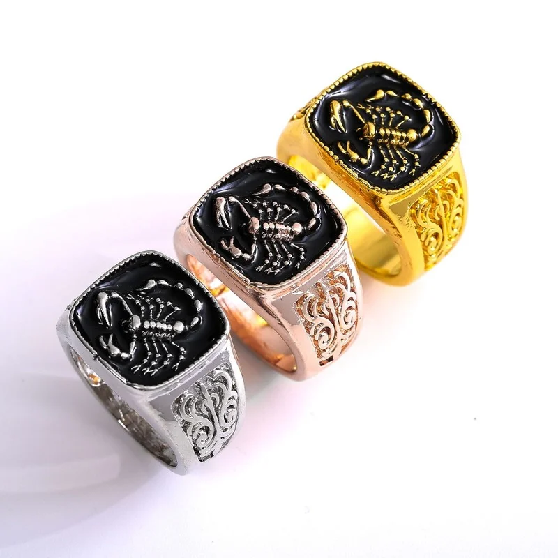Men's Insect Rings Punk Metal Scorpion Rings Hip Hop Vintage Rings Europe and America Exquisite Engraving Ring Jewelry
Men's Insect Rings Punk Metal Scorpion Rings Hip Hop Vintage Rings Europe and America Exquisite Engraving Ring Jewelry