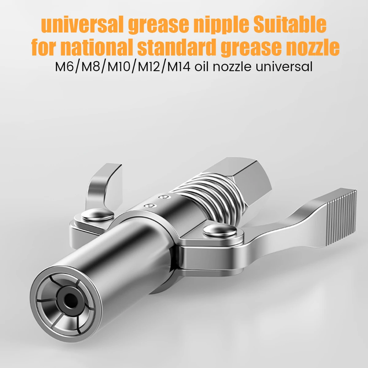 Grease Coupler Heavy-Duty Quick Release Grease Gun Coupler NPTI/8 10000PSI Two Press Easy to Push Accessories
Grease Coupler Heavy-Duty Quick Release Grease Gun Coupler NPTI/8 10000PSI Two Press Easy to Push Accessories