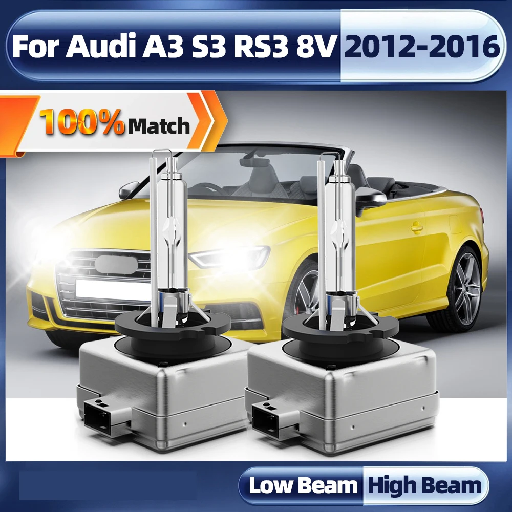 

2Pcs Car Headlight Bulb Xenon D3S HID Xenon LIGHT Bulb 6000K 35W HID Bulb For Audi A3 S3 RS3 8V 2012 2013 2014 2015 2016