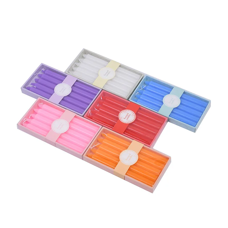 5PCS Lighting Candles Romantic Wedding Decorations Colored Candles White Cylindrical Craft Candles Party Home Decoration
5PCS Lighting Candles Romantic Wedding Decorations Colored Candles White Cylindrical Craft Candles Party Home Decoration