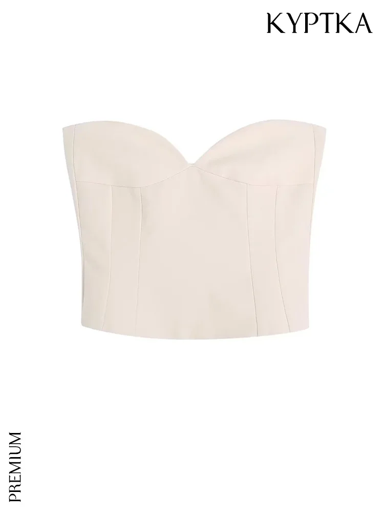 KYPTKA Women Fashion With Sweetheart Neckline Bustier Vintage Exposed Shoulders Back Zipper Female Camis Mujer
KYPTKA Women Fashion With Sweetheart Neckline Bustier Vintage Exposed Shoulders Back Zipper Female Camis Mujer