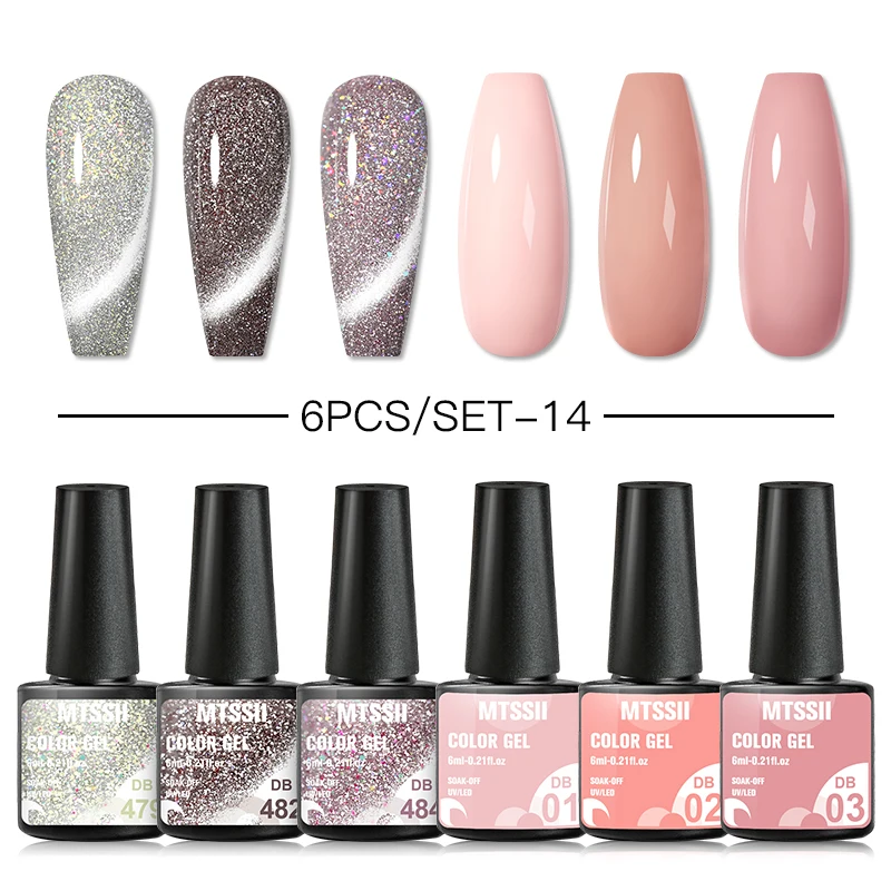 Mtssii 2/6PCS Glitter Gel Nail Polish Set Soak Off Gel Varnishes All For Manicure Need Cured Base Top Coat Acrylic UV Nail Kit
Mtssii 2/6PCS Glitter Gel Nail Polish Set Soak Off Gel Varnishes All For Manicure Need Cured Base Top Coat Acrylic UV Nail Kit