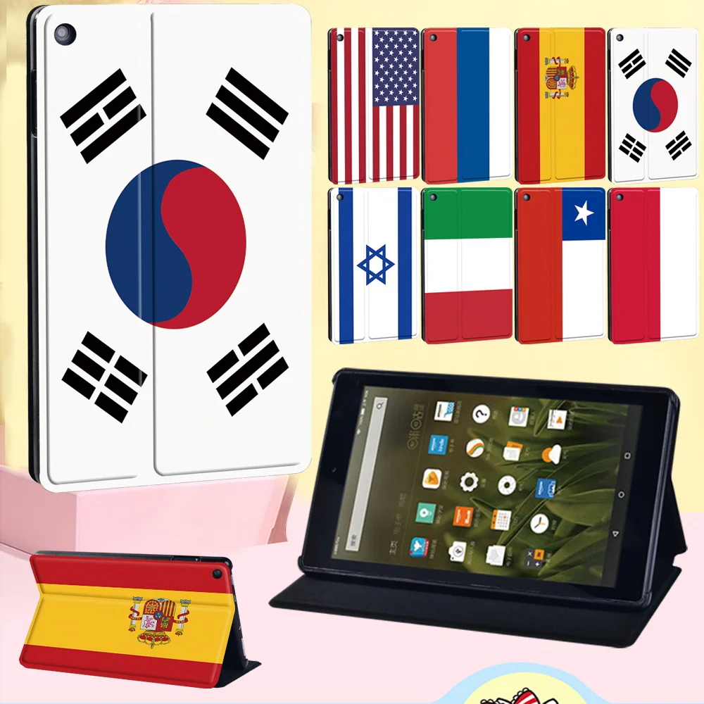 Tablet Case for Fire 7 (5th/7th/9th)/HD 8 (6th/7th/8th/10th)/HD 8 Plus 2020/HD 10(5th/7th/9th) National Flag Pattern Flip Shell
Tablet Case for Fire 7 (5th/7th/9th)/HD 8 (6th/7th/8th/10th)/HD 8 Plus 2020/HD 10(5th/7th/9th) National Flag Pattern Flip Shell