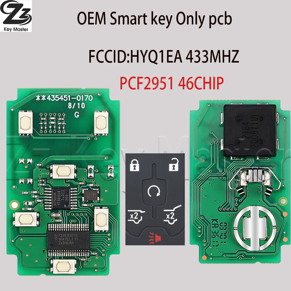 Zz оригинальный 2951E 46CHIP HYQ1EA 433 МГц HYQ1AA 315 МГц умный дистанционный ключ 5/6BT для 2019-2021 Chevrolet GMCTerrain Acadia YUKON XL
Zz оригинальный 2951E 46CHIP HYQ1EA 433 МГц HYQ1AA 315 МГц умный дистанционный ключ 5/6BT для 2019-2021 Chevrolet GMCTerrain Acadia YUKON XL