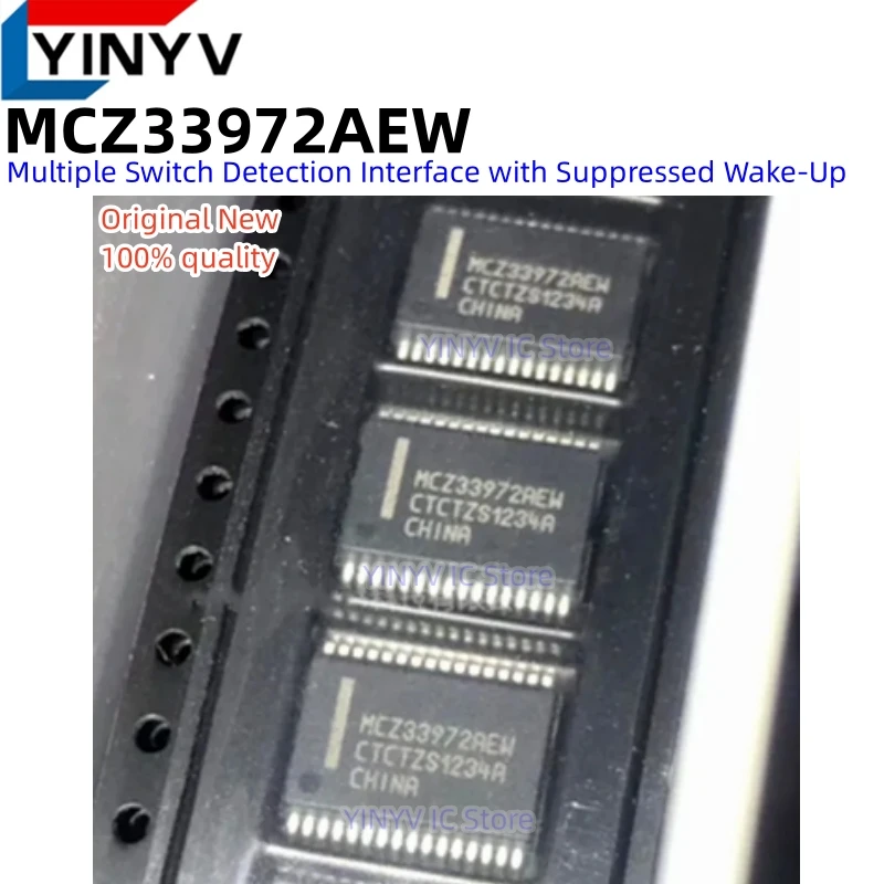 10Pcs MCZ33972AEW MCZ33972AEWR2 MCZ33972AEW/R2 SSOP32 MCZ33972 Multiple Switch Detection Interface with Suppressed Wake-Up New
10Pcs MCZ33972AEW MCZ33972AEWR2 MCZ33972AEW/R2 SSOP32 MCZ33972 Multiple Switch Detection Interface with Suppressed Wake-Up New