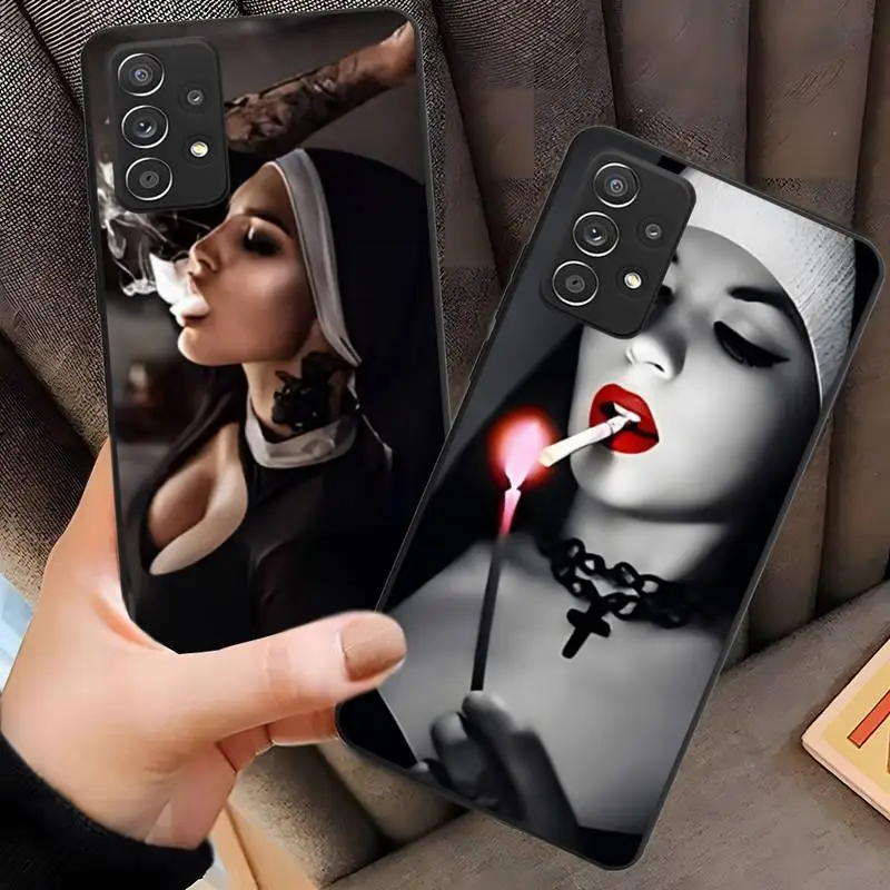 Yinuoda Sister Nun Sexy Girl Smoke Phone Case For Samsung A52 A50s A51 A72017 A72018 A62018 A50 A13 A53 A73 Macia Capa
Yinuoda Sister Nun Sexy Girl Smoke Phone Case For Samsung A52 A50s A51 A72017 A72018 A62018 A50 A13 A53 A73 Macia Capa