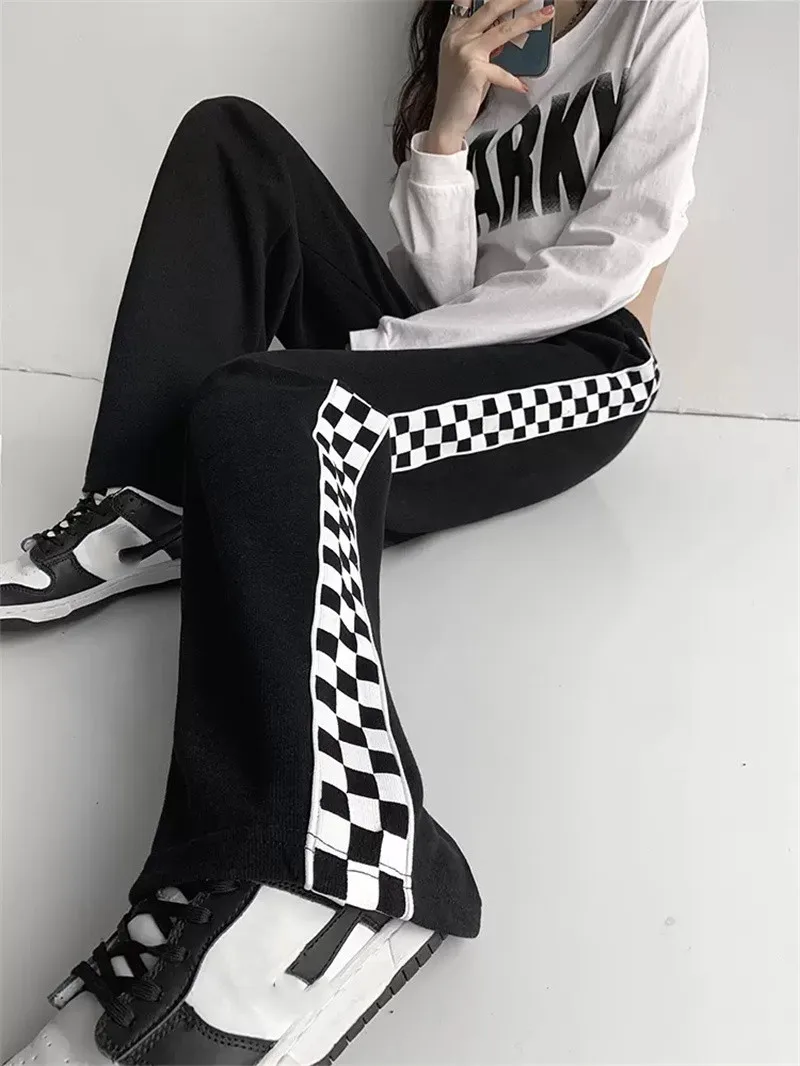Casual Plaid Drawstring Pants For Women Elastic Trousers Women's Polyester Sexy Jogger Ankle-Length Pant Fashion Streetwear
Casual Plaid Drawstring Pants For Women Elastic Trousers Women's Polyester Sexy Jogger Ankle-Length Pant Fashion Streetwear