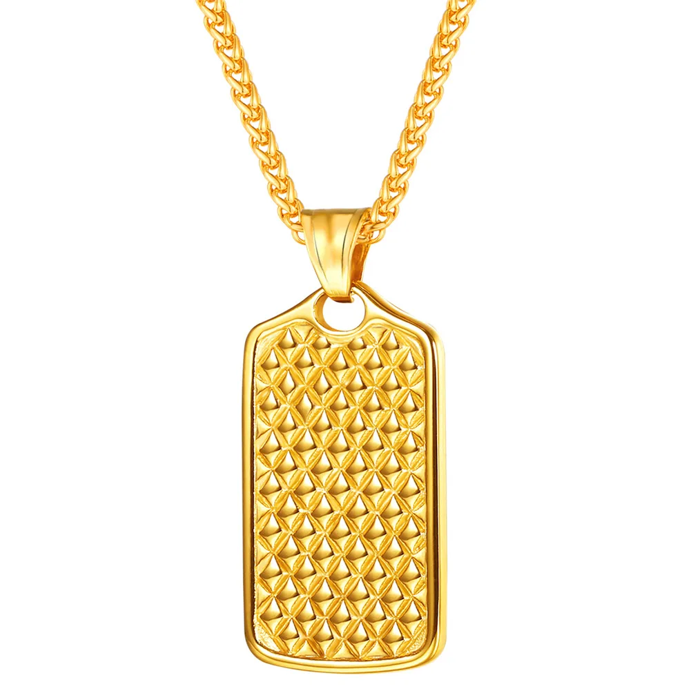 ChainsPro Dog Tag Necklace For Men Jewelry Stainless Steel Personised Engravable Items Gold/Black Color Military Necklace P840 
ChainsPro Dog Tag Necklace For Men Jewelry Stainless Steel Personised Engravable Items Gold/Black Color Military Necklace P840