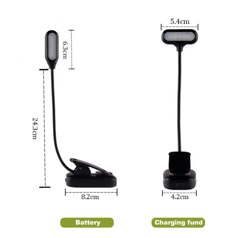 Clip Lamp Mini Eye Protection Flexible Battery Powered Clip-on Reading Lamp Night Light With Goosenecks Clip Creative Adjustable
Clip Lamp Mini Eye Protection Flexible Battery Powered Clip-on Reading Lamp Night Light With Goosenecks Clip Creative Adjustable