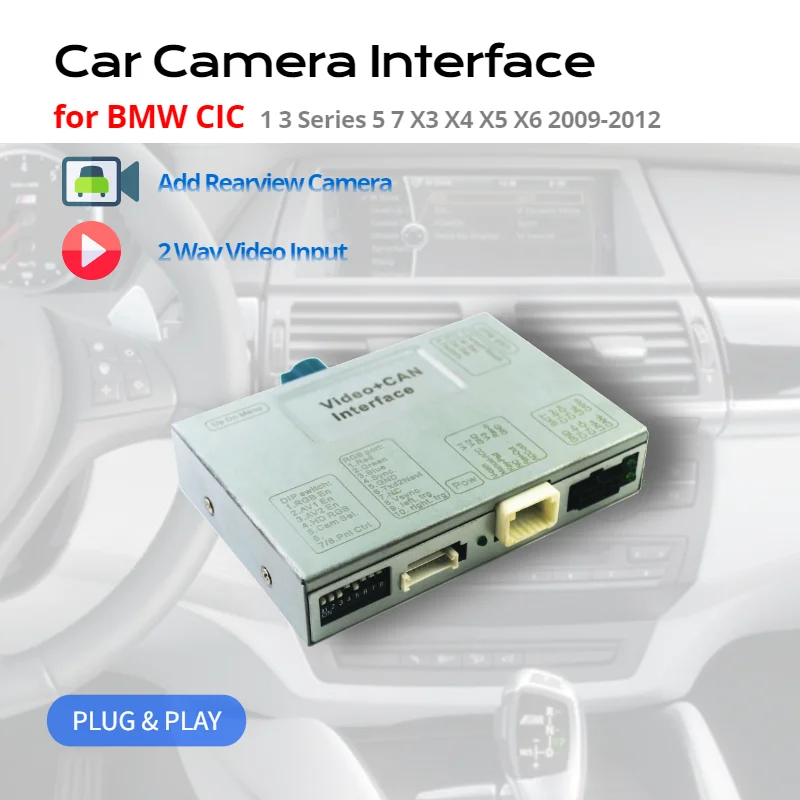 Видеоинтерфейс камеры Exploter для BMW, система Радио CIC 1 2 3 4 5 6 7 серии X1 X3 X4 X5 X6 2009 2010 2011 2012
Видеоинтерфейс камеры Exploter для BMW, система Радио CIC 1 2 3 4 5 6 7 серии X1 X3 X4 X5 X6 2009 2010 2011 2012