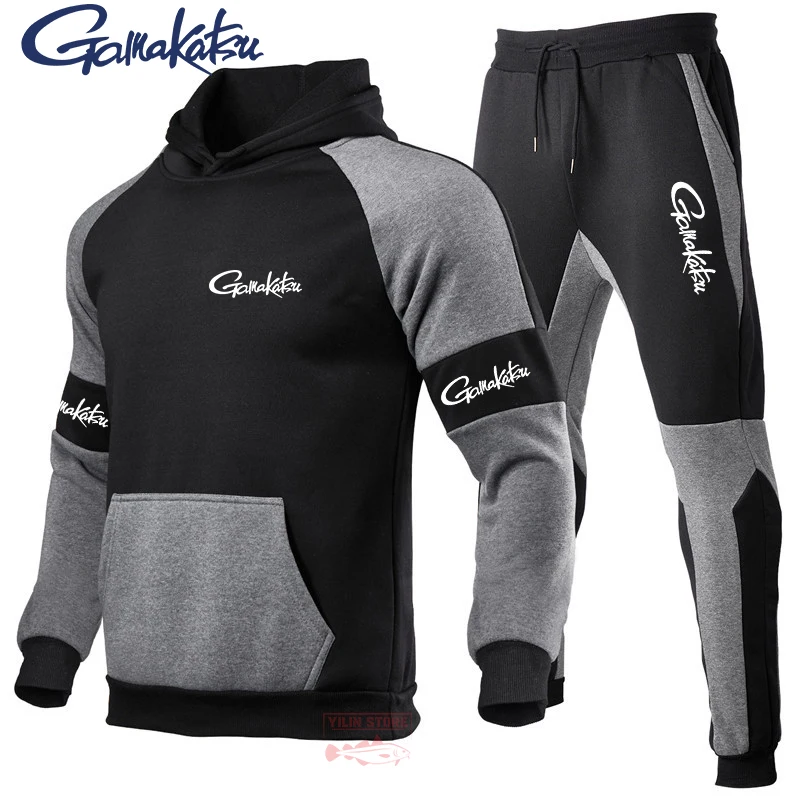 Gamakatsu Fishing Suit New Color Matching Casual Suit Men's Fashion Stitching Sportswear Outdoor Running Fishing Two-piece Suit
Gamakatsu Fishing Suit New Color Matching Casual Suit Men's Fashion Stitching Sportswear Outdoor Running Fishing Two-piece Suit