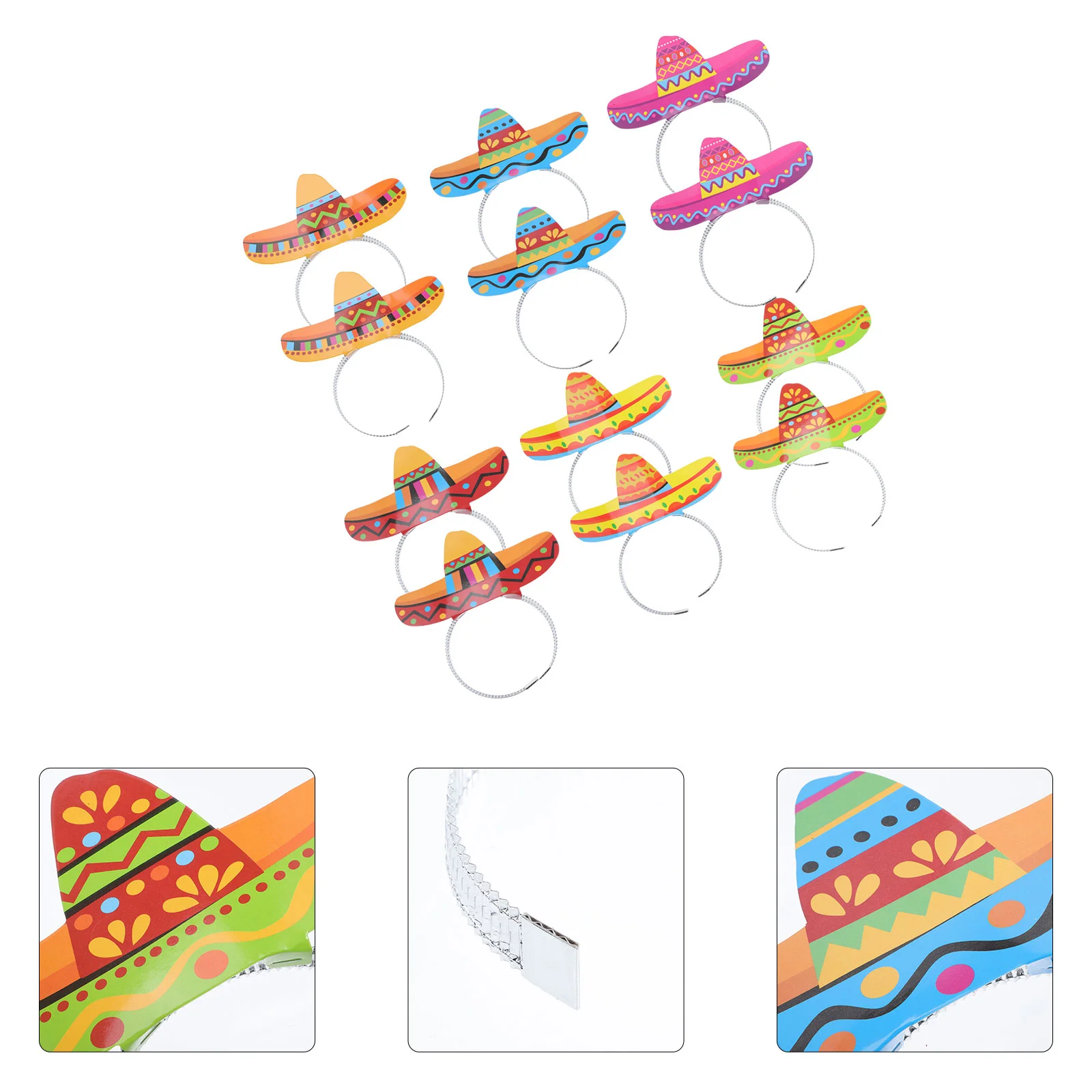 12 Pcs Mexican Headband Party Accessories Hair Clasp Hat Headbands Paper Costume Headdress Cardboard
12 Pcs Mexican Headband Party Accessories Hair Clasp Hat Headbands Paper Costume Headdress Cardboard