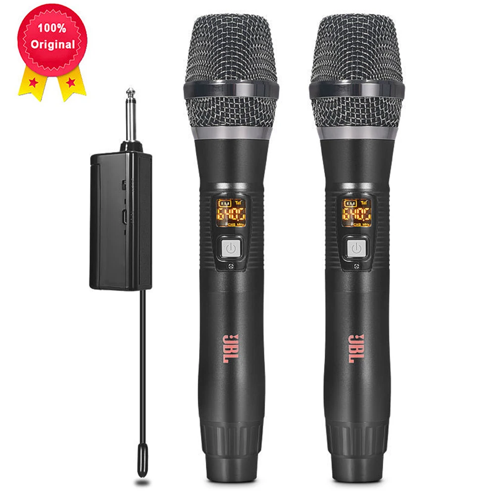 Микрофон для караоке JBL 1to2, ручной беспроводной конденсаторный Студийный микрофон для пения в домашних условиях и на улице, караоке 
Микрофон для караоке JBL 1to2, ручной беспроводной конденсаторный Студийный микрофон для пения в домашних условиях и на улице, караоке