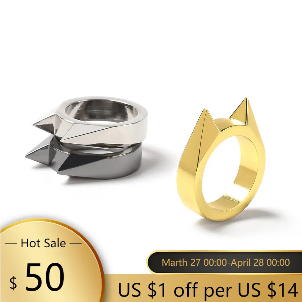 1Pcs Outdoor Personal Defense Weapons Cat Ear Ring Multi Tool Women Men Single Finger Buckle Self Defense Gadgets Ring
1Pcs Outdoor Personal Defense Weapons Cat Ear Ring Multi Tool Women Men Single Finger Buckle Self Defense Gadgets Ring