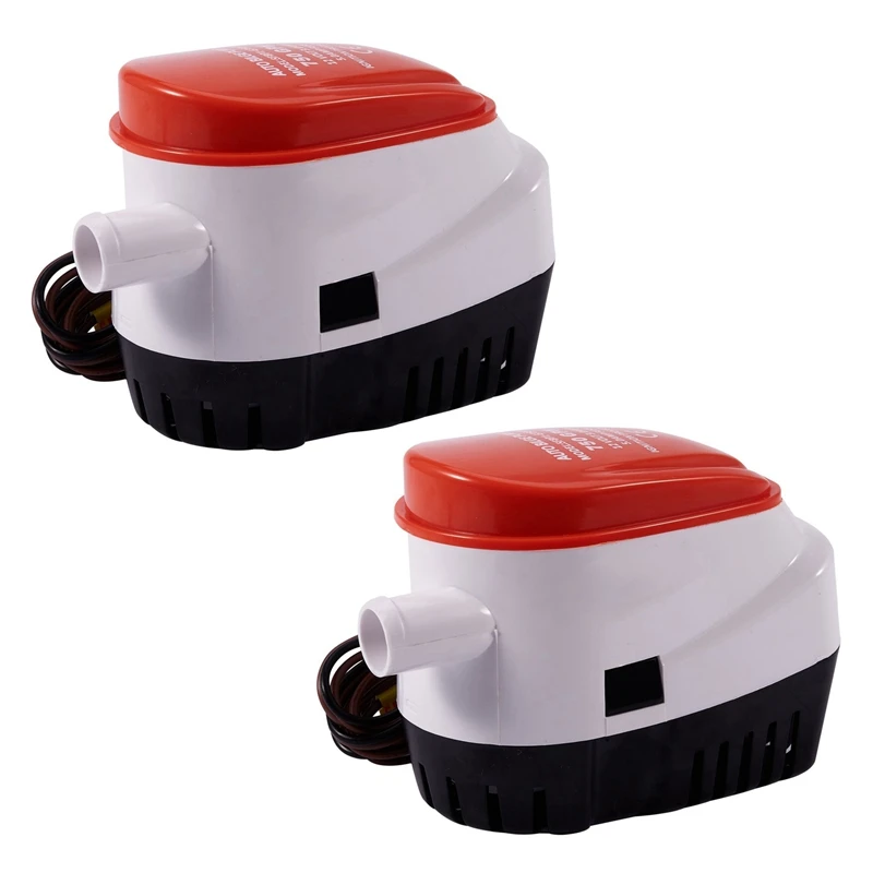 2X Automatic 12V Bilge Pump 750Gph with Internal Float Switch Auto Water Boat Submersible Auto Pump
2X Automatic 12V Bilge Pump 750Gph with Internal Float Switch Auto Water Boat Submersible Auto Pump