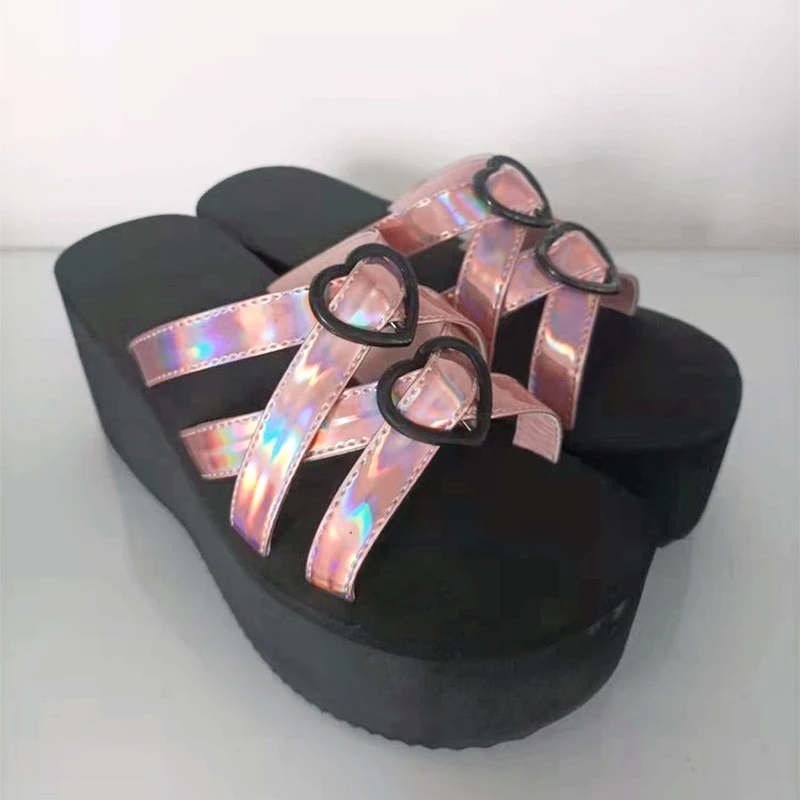Big Size 43 Slippers 2022 Fashion Gothic Platform Wedges Heels Women's Sandal Punk Slides Beach Summer Woman Shoes
Big Size 43 Slippers 2022 Fashion Gothic Platform Wedges Heels Women's Sandal Punk Slides Beach Summer Woman Shoes