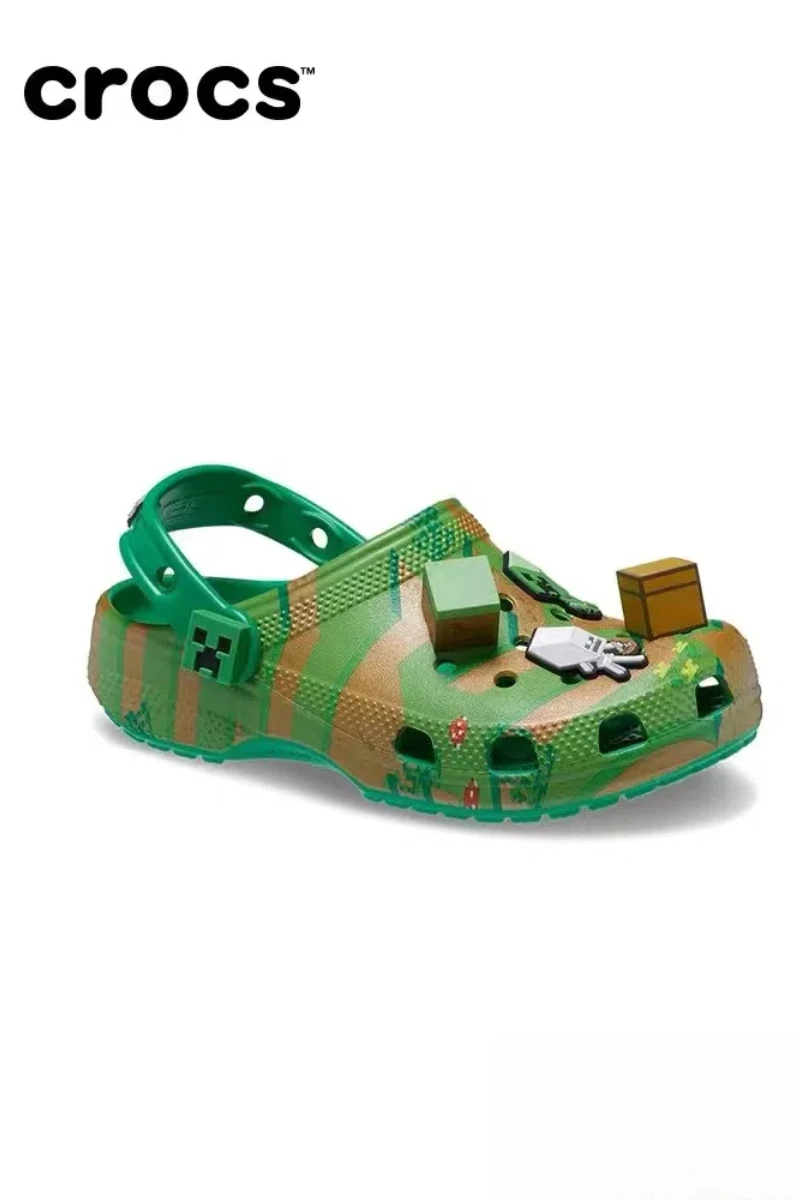 Детские сандалии Crocs x Minecraft Kawaii Melody Cinnamoroll милые для мальчиков и девочек детские