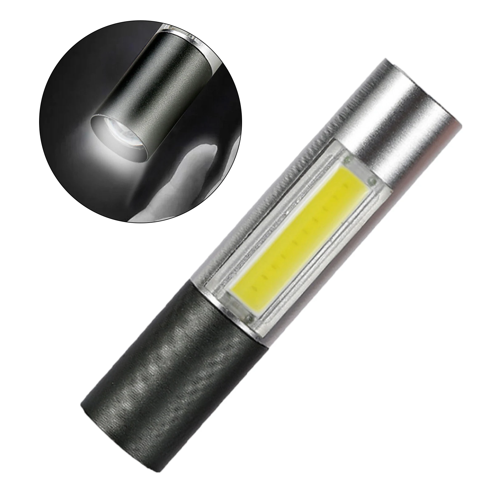 Portable Rechargeable LED Flashlight COB Flash Light Mini Torch Lantern Camping Light Mini Led Flashlight Waterproof For Outdoor
Portable Rechargeable LED Flashlight COB Flash Light Mini Torch Lantern Camping Light Mini Led Flashlight Waterproof For Outdoor