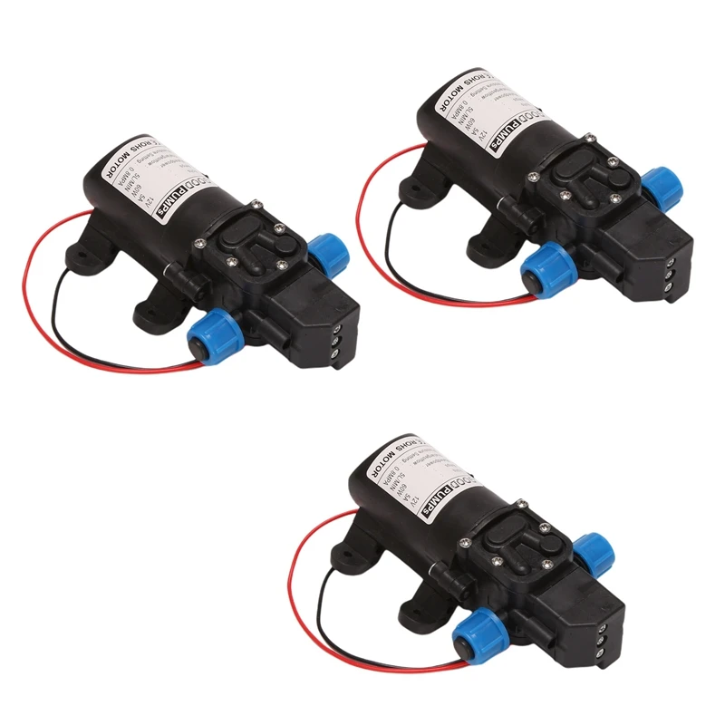3X Black DC 12V 60W High-Pressure Mini Membrane Water Pump Automatic Shutdown 5L / Min
3X Black DC 12V 60W High-Pressure Mini Membrane Water Pump Automatic Shutdown 5L / Min