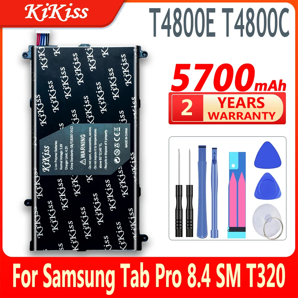 KiKiss 5700mAh T4800U T4800C T4800E T4800K Battery For Samsung Galaxy TabPro Tab Pro 8.4" SM-T321 T325 SM-T320 T321 Tablet PC
KiKiss 5700mAh T4800U T4800C T4800E T4800K Battery For Samsung Galaxy TabPro Tab Pro 8.4" SM-T321 T325 SM-T320 T321 Tablet PC