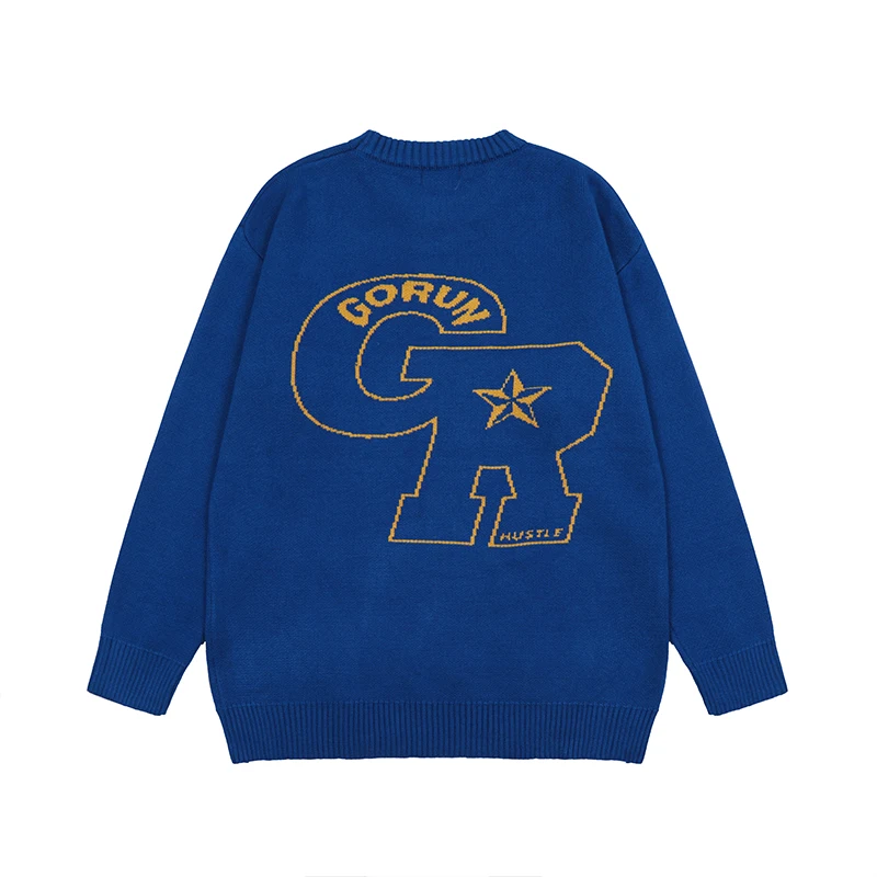 Harajuku Capital Letter Knit Retro Klein Blue Autumn and Winter Men's Sweater Crew Neck Solid Color Streetwear Baggy Clothes
Harajuku Capital Letter Knit Retro Klein Blue Autumn and Winter Men's Sweater Crew Neck Solid Color Streetwear Baggy Clothes