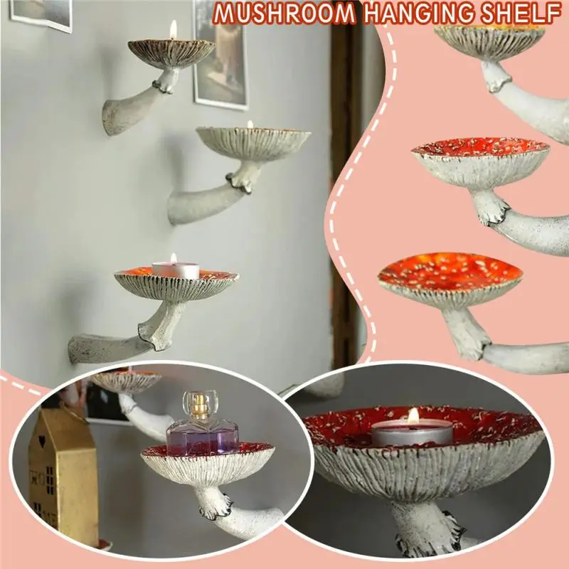 Unique Home Decor Ornaments Handmade Mushroom Hanging Shelf Mushroom Shape Multifunctional Decoration Frame Wall Floating Shelf
Unique Home Decor Ornaments Handmade Mushroom Hanging Shelf Mushroom Shape Multifunctional Decoration Frame Wall Floating Shelf