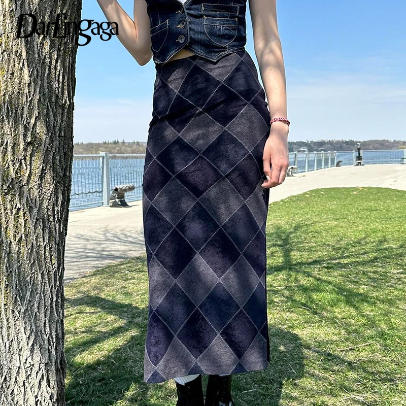 Darlingaga Fashion Chic Elegant Long Skirt Women Autumn Clothes Side Slit Harajuku Slim Plaid Skirt Party Checkered Outfits New
Darlingaga Fashion Chic Elegant Long Skirt Women Autumn Clothes Side Slit Harajuku Slim Plaid Skirt Party Checkered Outfits New